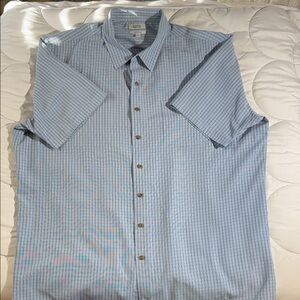 Croft & Barrow Light Blue Striped Button Down Shirt